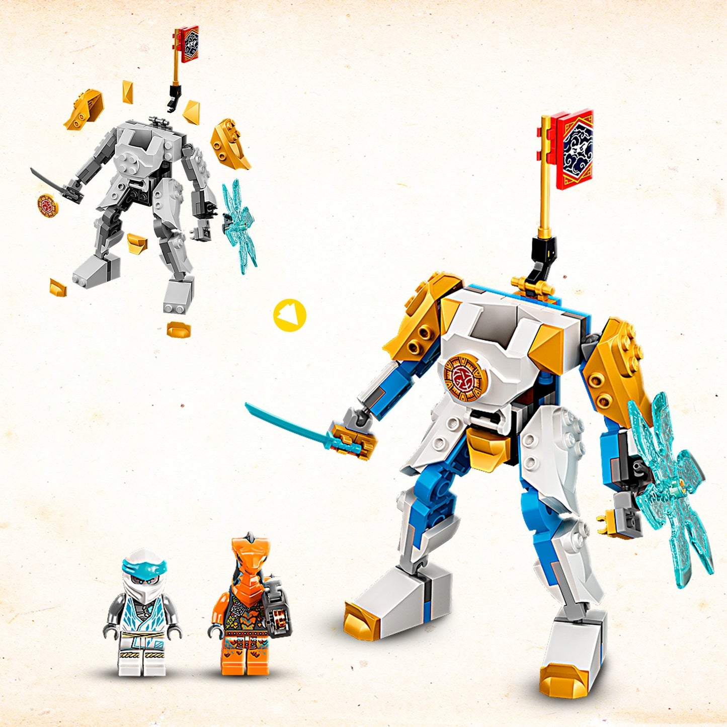 Lego Ninjago - Jouet de construction Power-Up Mech EVO de Zane (71761)