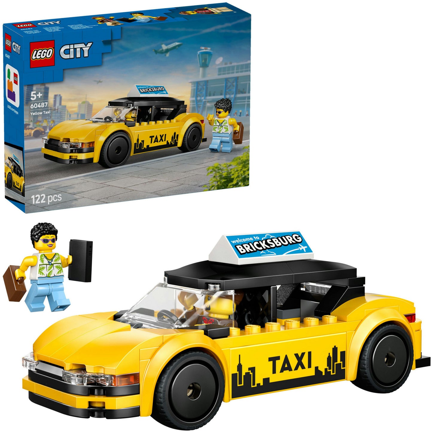 Lego city 60487 le taxi jaune