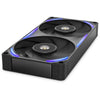 Nzxt f240x ventilateurs de boîtier rgb (noir, 2 pièces, 240 x 120 x 30 mm, pwm)