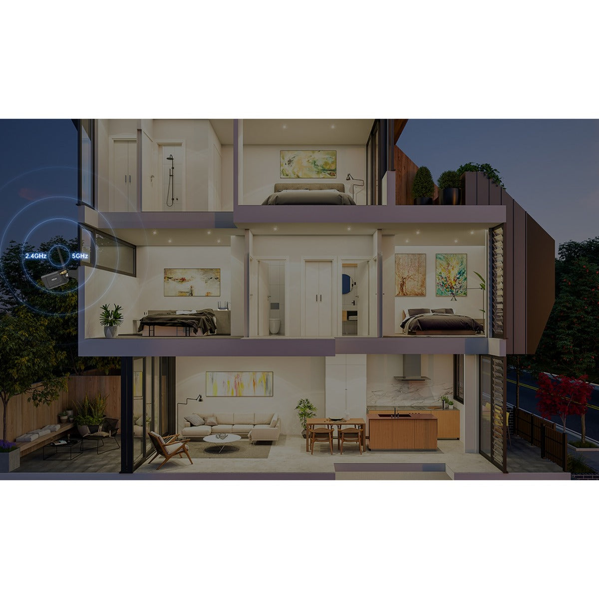 Foscam V8P, 4K 8MP Caméra de sécurité WiFi à double bande