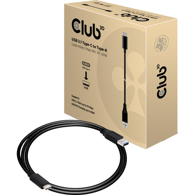 Club 3D USB 3.1 Type-C de type C, 1M