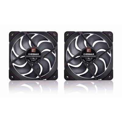 Noctua nf-a12x25 g2 pwm sx2-pp chromax.black ventilateurs de boîtier (noir, 2 pièces, 120 x 120 x 25 mm)