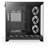 Boîtier tour midi Nzxt h9 flow rgb+ (noir (mat) | 2x usb-a | 1x usb-c | rgb | verre trempé)