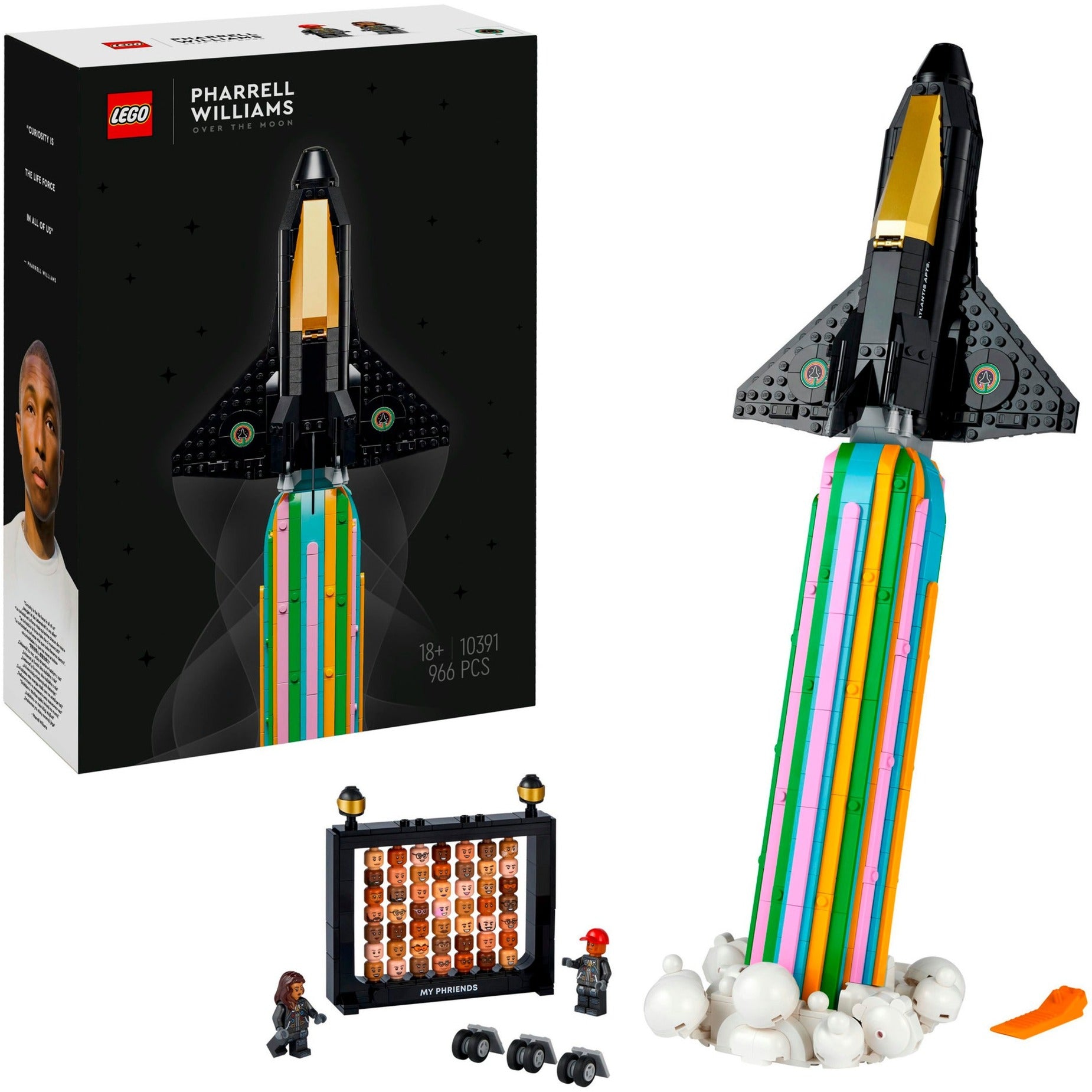Icônes Lego - vers la lune avec les jouets de construction Pharrell Williams (10391)