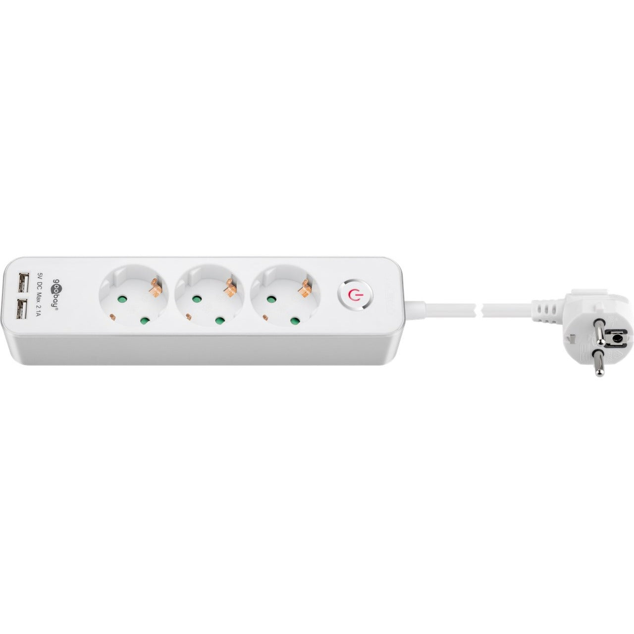 GOOBAY PORTE À 3 voies avec commutateur et USB