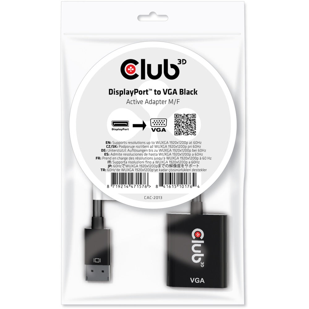 Club 3D DisplayPort 1.1 à VGA Adaptateur actif