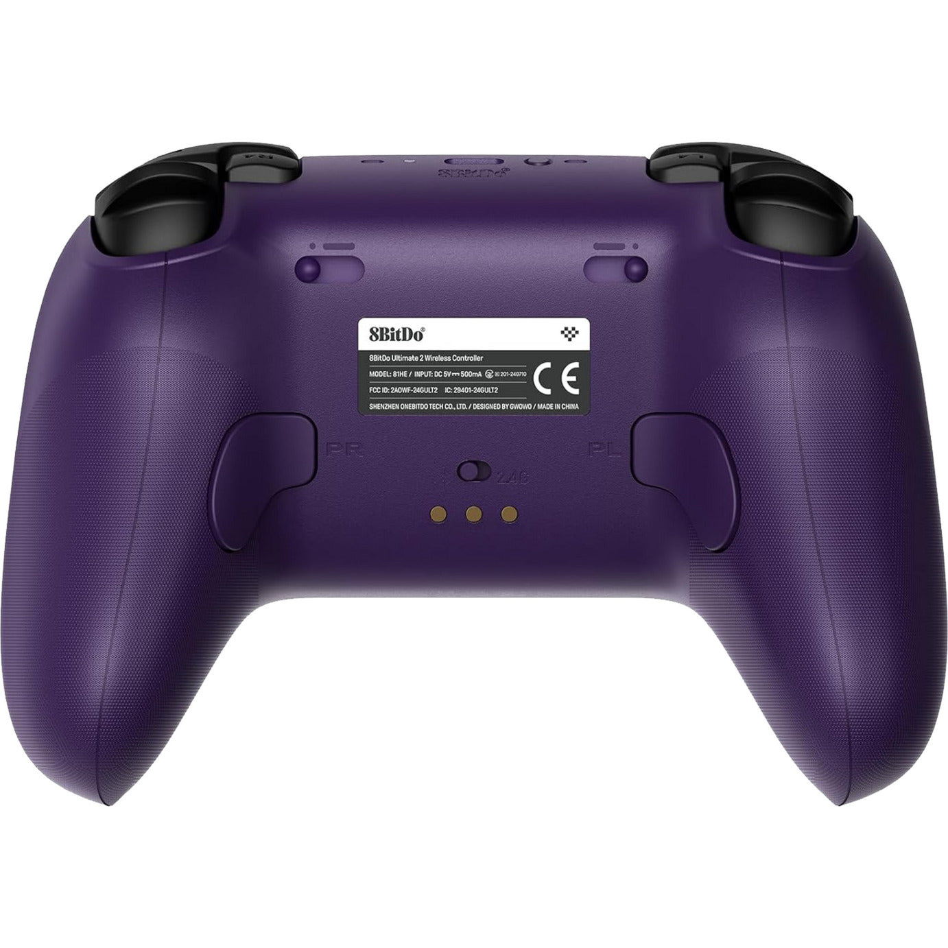 Manette sans fil 8bitdo Ultimate 2 (violet foncé, Bluetooth 2,4 GHz, USB, PC)