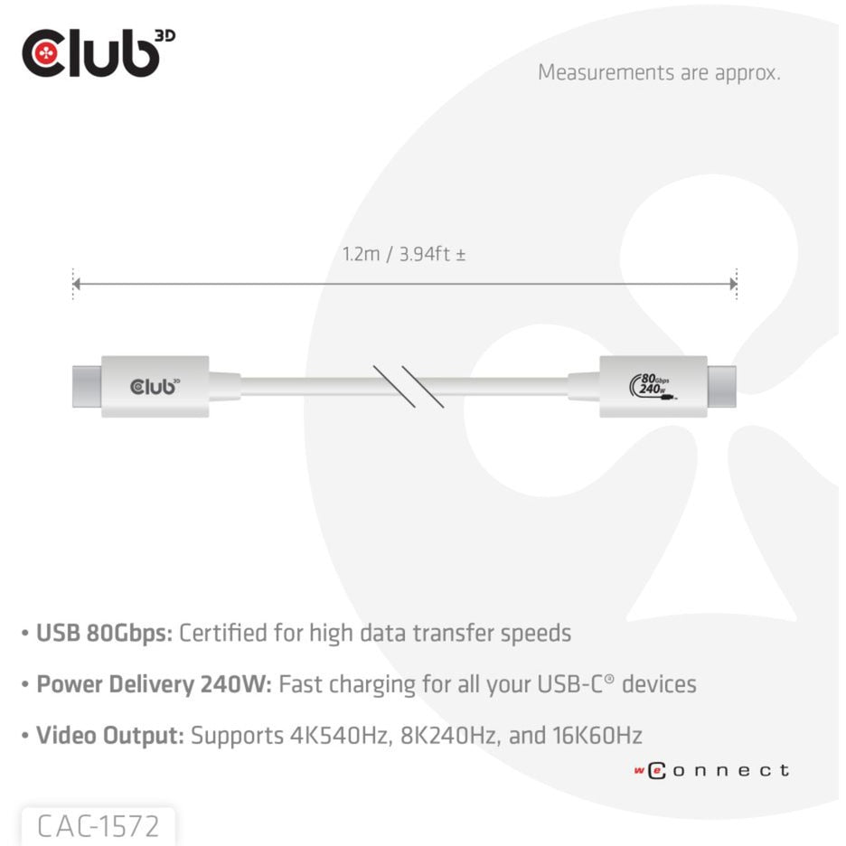 Club 3D USB-C 80 Gbit / ste