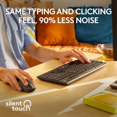 Logitech MK295 Silent Wireless Keyboard and Mouse Combo (clavier et souris sans fil silencieux)