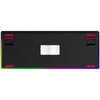 Lorgar kbp70tklw, clavier de jeu (noir, disposition américaine, logar toxique violet, tkl, rvb, échangeable à chaud, pbt double-shot, bluetooth 2.4ghz usb)