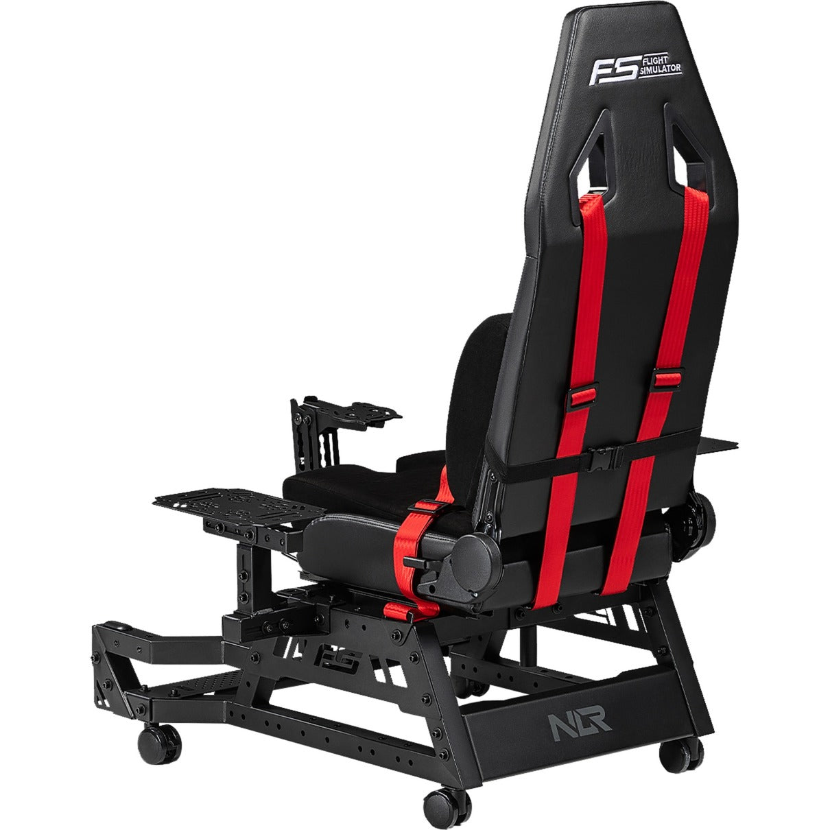 Simulateur de course professionnel de siège de vol de course de niveau supérieur (noir rouge)