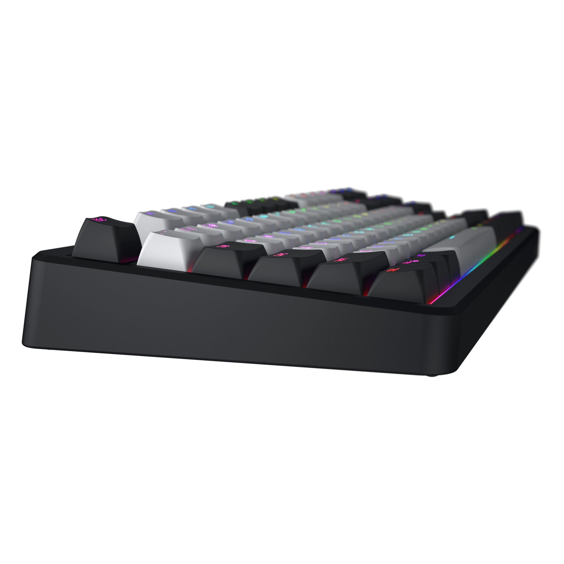 Hator Rockfall 3 TKL clavier de jeu sans fil (noir, disposition américaine, RVB, touches PBT, échange à chaud, Bluetooth USB-C 2,4 GHz)