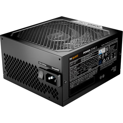 Soyez silencieux! Alimentation modulaire Power Zone 2 de 1 200 watts (noir, 1x 12v-2x6, 3x PCIe)