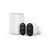 Reolink home hub1 avec 2x B350 et 1x panneau solaire 2 caméra de sécurité USB-C (blanc)