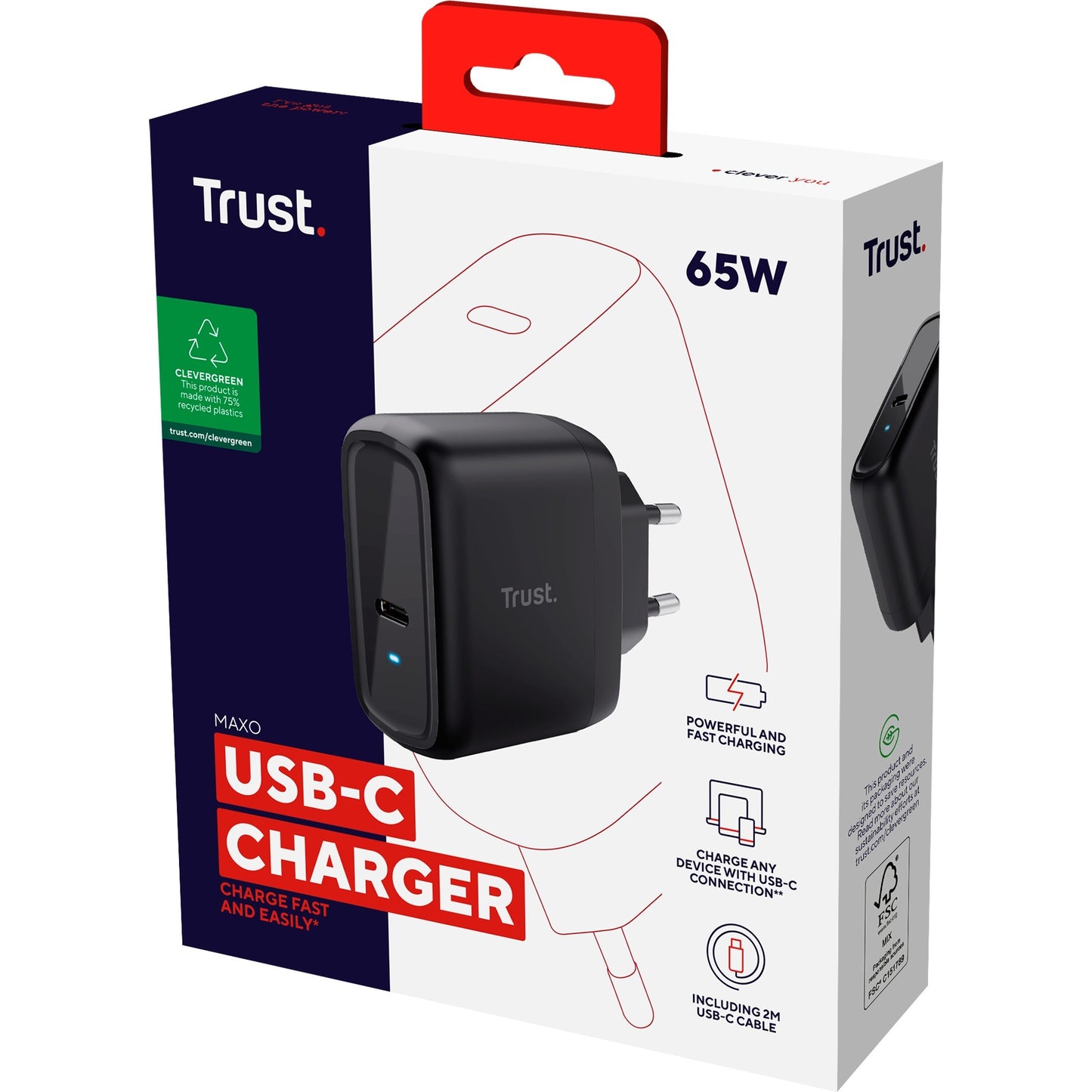 Trust Maxo USB-C Charger de 65 W