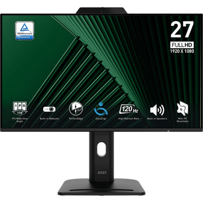 Moniteur Msi pro mp272pmg 27 (noir, hdmi, display port, vga, 2x usb-a, usb-b, 120 hz)