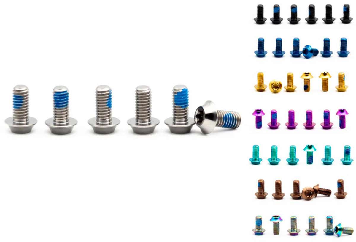 Composants en chêne vis en titane m5x10 pour rotor à disque à 6 boulons (6 pièces)