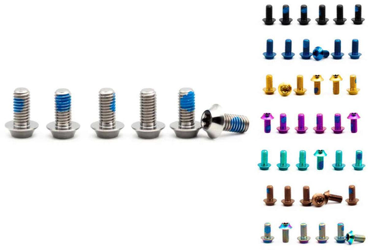 Composants en chêne vis en titane m5x10 pour rotor à disque à 6 boulons (6 pièces)