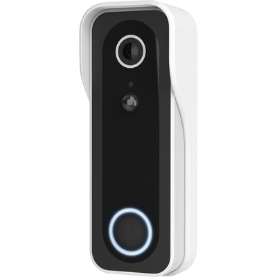 Caméra de sonnette WiFi intelligente Trust doorcam-3000 (blanc noir, WiFi 2,4 GHz)