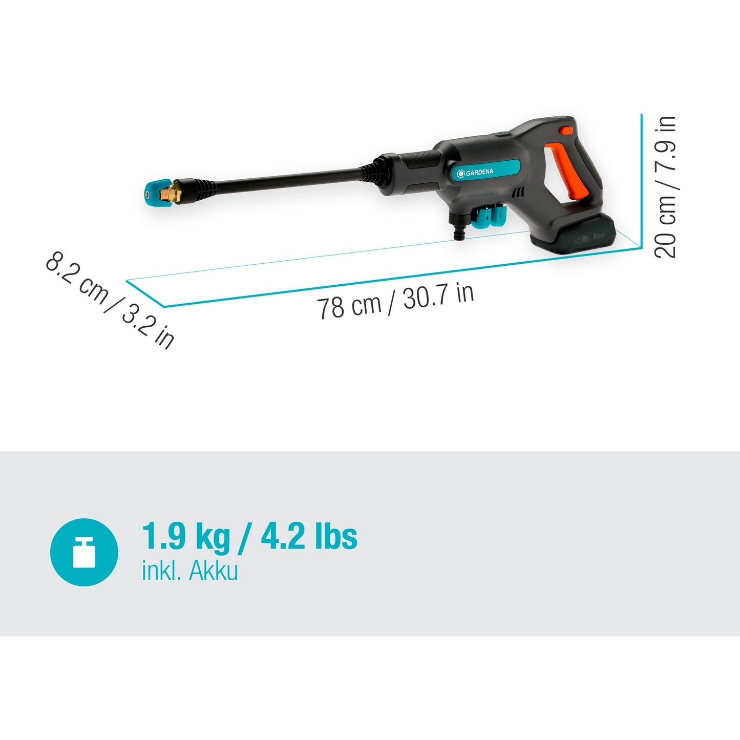 Gardena Aquaclean 24 18 V P4A Premium Set