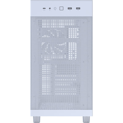 Asus Prime Ap303 - Boîtier tour midi à panneau maillé (blanc | 2x USB-A | 1x USB-C)