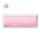 Mchose k99 v2 mécanique sans fil rose, clavier de jeu (disposition américaine)