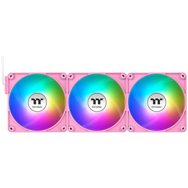 Thermaltake ct120 ex reverse argb sync ventilateur de refroidissement pour PC rose (pack de 3 ventilateurs) ventilateurs de boîtier (rose, 3 pièces, 120 x 120 x 25 mm, pwm)