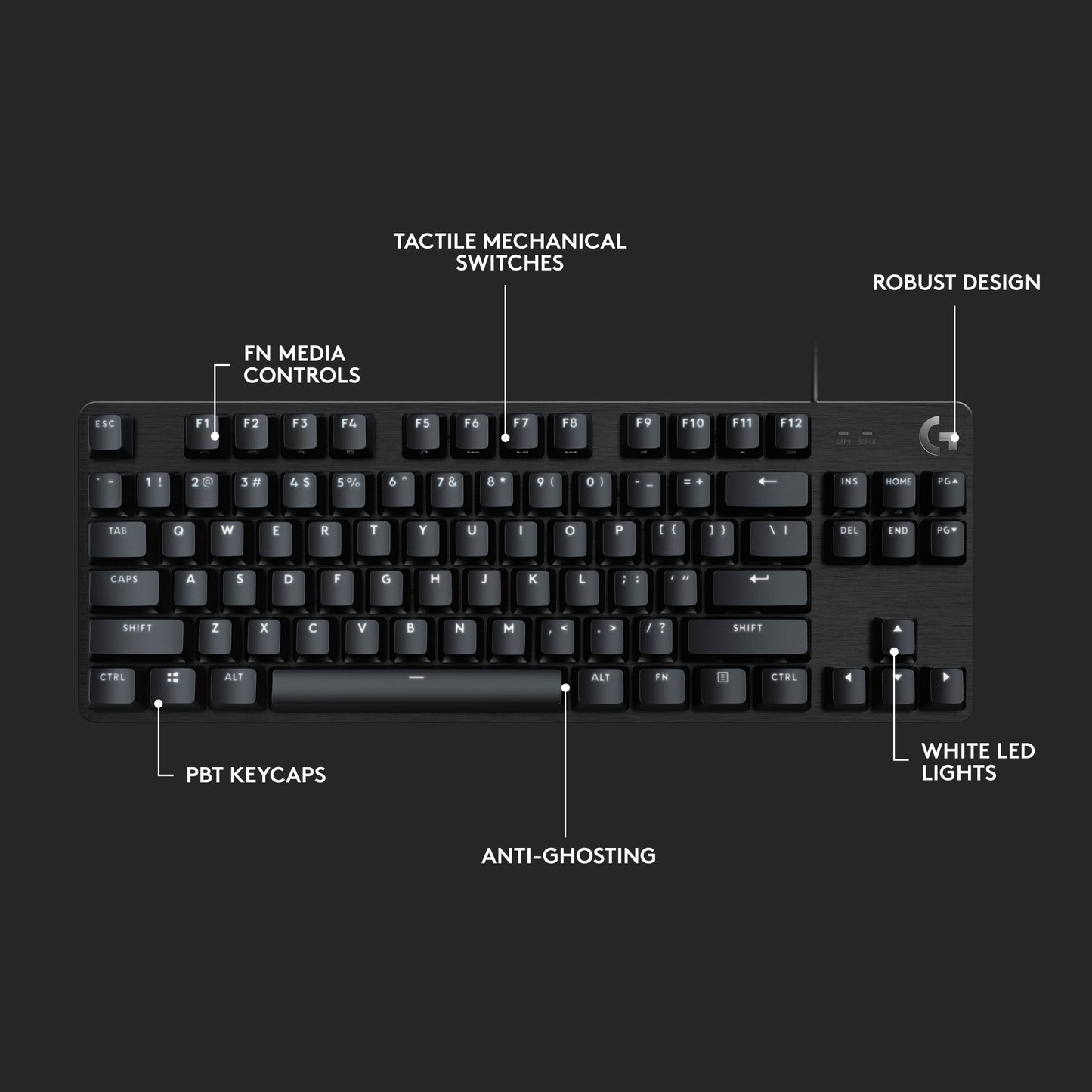Clavier de jeu mécanique Logitech G413 TKL SE