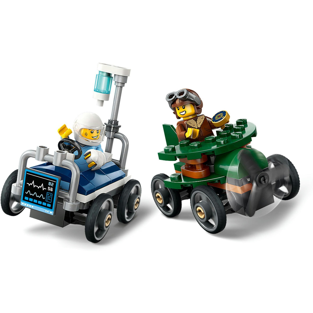 LEGO LEGO CITY 60459 RACK CAR PACK: avion Vs. lit d'hôpital