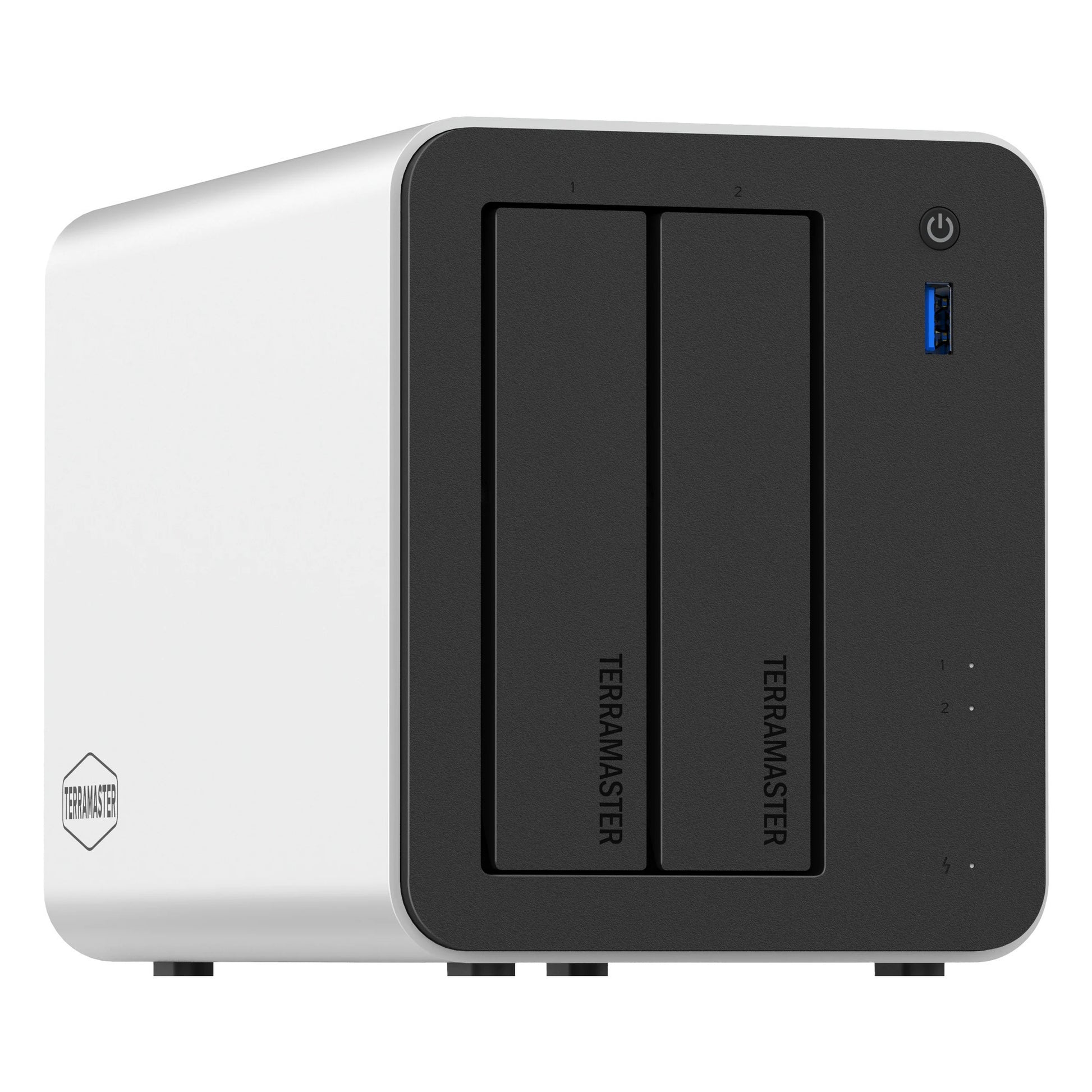 Terramaster f2-425 plus nas (blanc, 2x 5GBe, HDMI, USB)