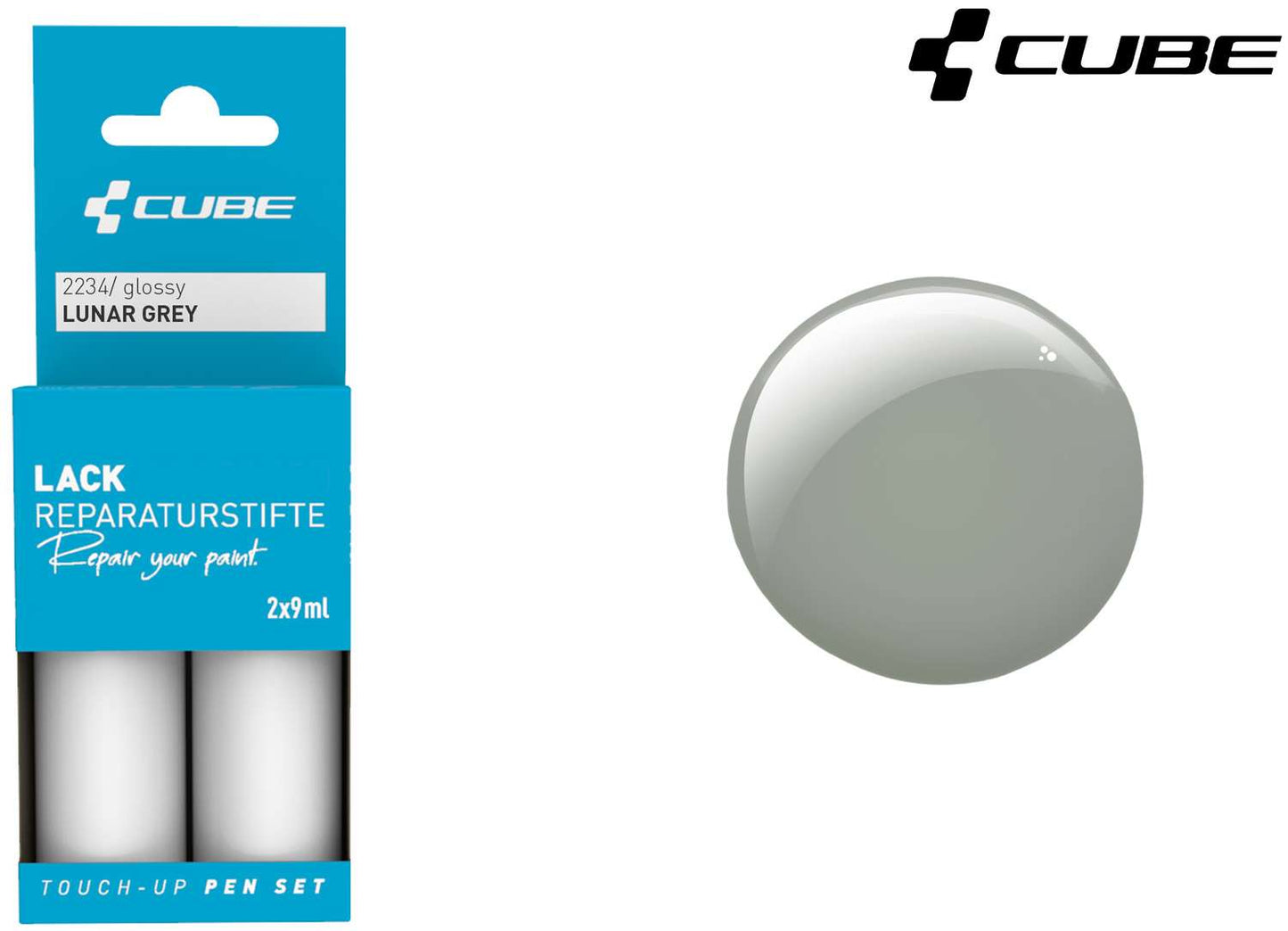 Set de stylos de retouche Cube gris lunaire
