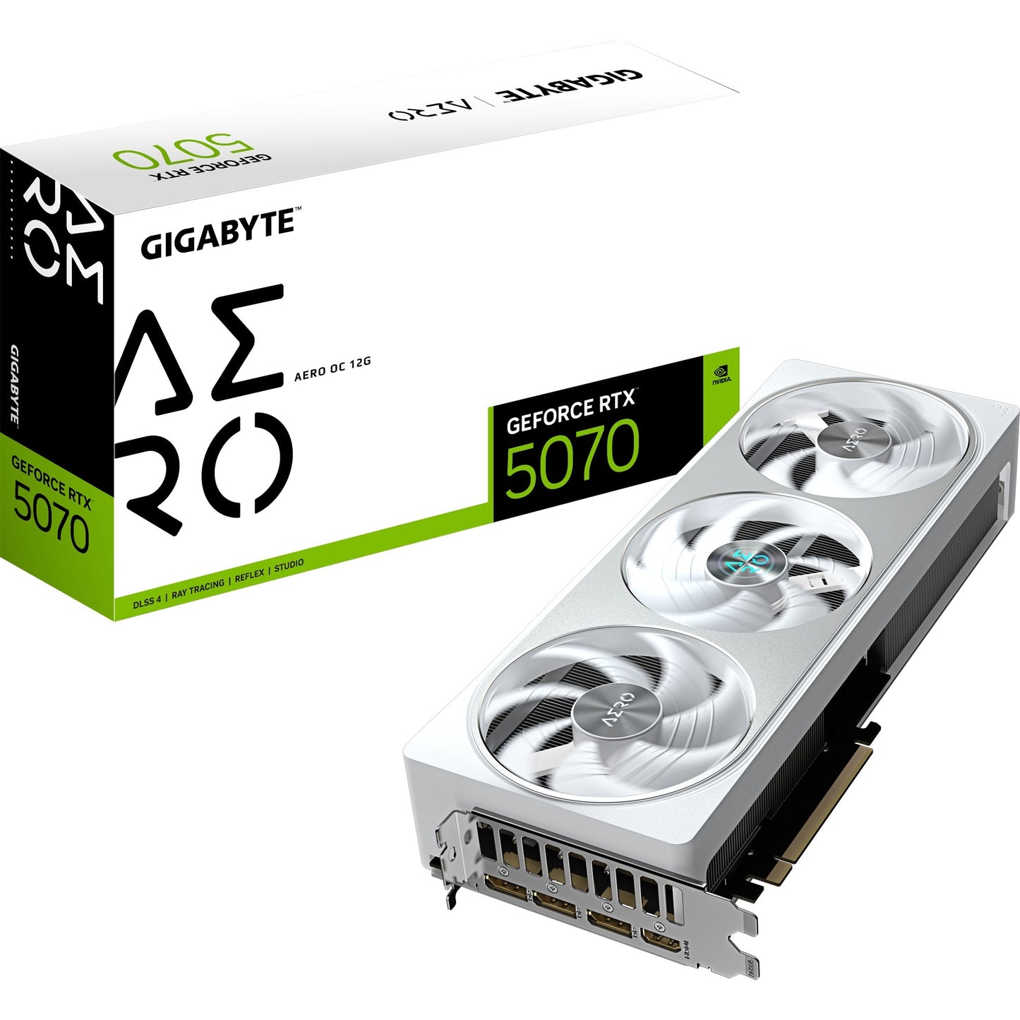 Gigabyte gv-n5070aero oc-12gd geforce rtx 5070 aero oc 12g, 12 Go, gddr7, 192 bits, pCIe 5.0