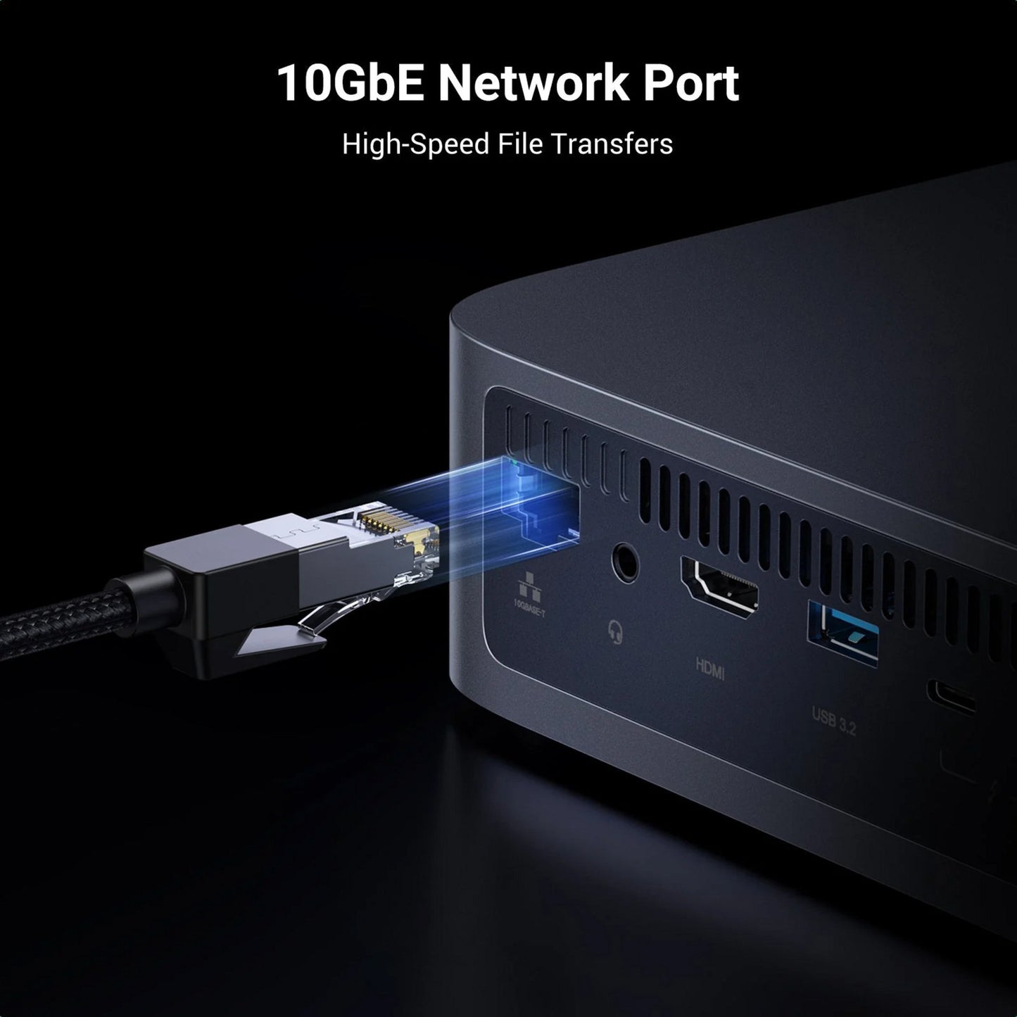Ugreen nasync dxp480t plus (gris, WiFi, 1x 10GBE, HDMI, Thunderbolt 4 (40 go s))