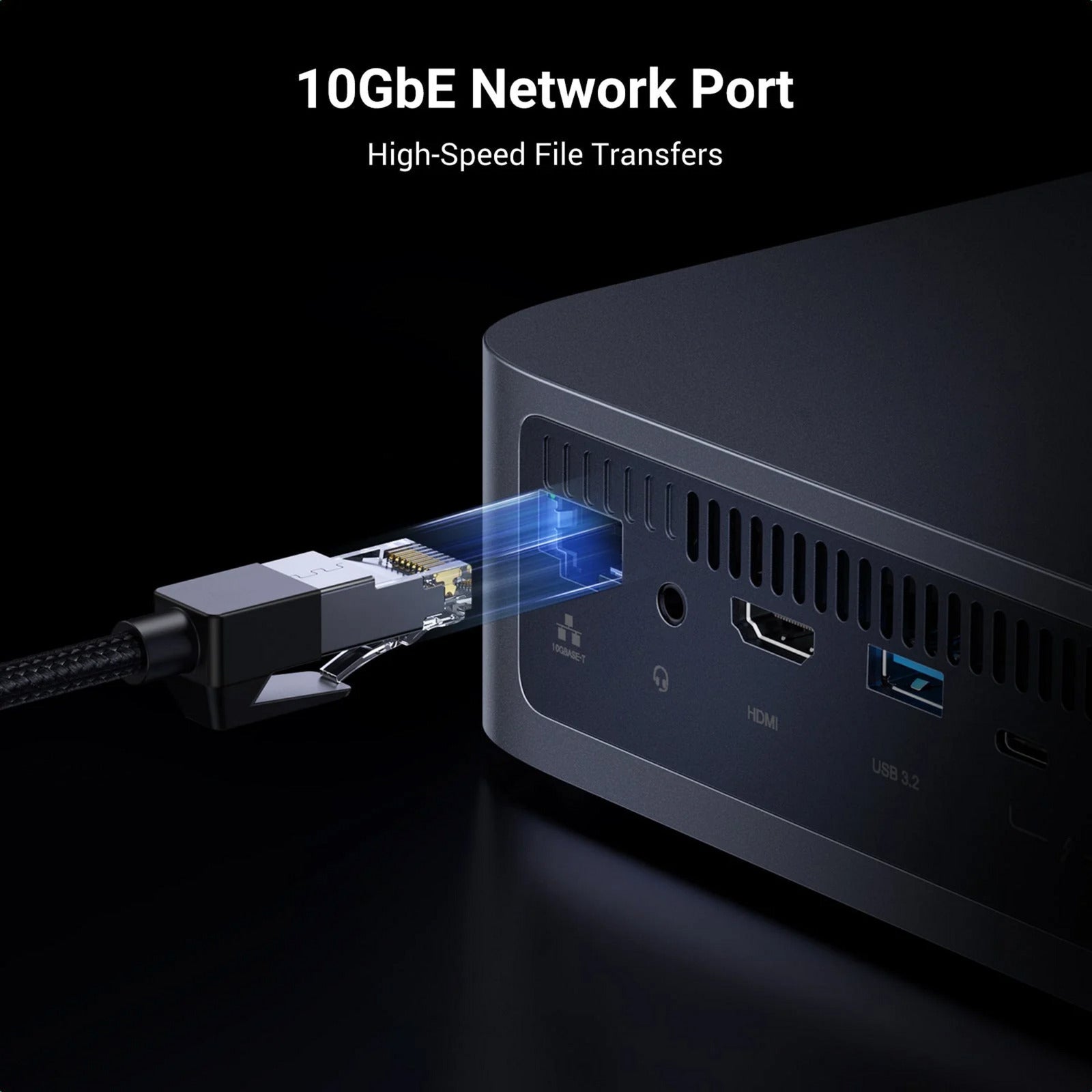 Ugreen nasync dxp480t plus (gris, WiFi, 1x 10GBE, HDMI, Thunderbolt 4 (40 go s))