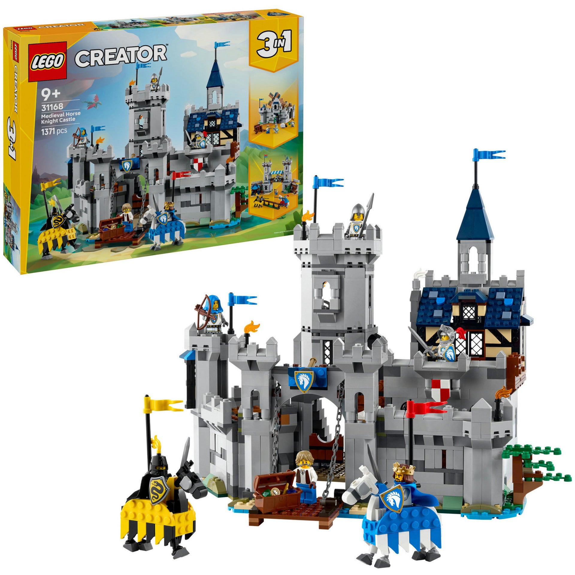 Créateur LEGO 31168 Castle médiéval avec chevaliers à cheval