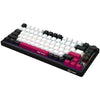 Lorgar kbp7075w, clavier de jeu (noir, disposition américaine, violet toxique logar, 75%, rvb, remplaçable à chaud, pbt double-shot, bluetooth 2.4ghz usb)