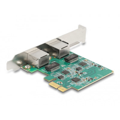 Carte Dellock PCI Express X1 à 2 x RJ45 2,5 Gigabit Lan RT
