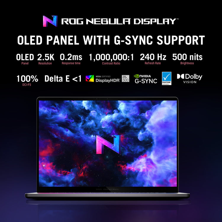 Asus rog zephyrus g16 gu605cp-qr103w 16 ordinateur portable de jeu (gris | core ultra 9 285h | rtx 5070 | 32 go | SSD 2 to)