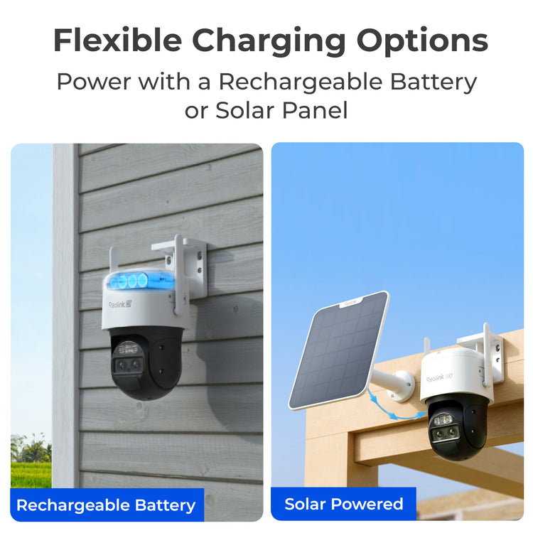 Caméra de sécurité Reolink Trackmix G770 + Solar Panel 2 (blanc noir, 4K 8MP UHD, 4G LTE, avec panneau solaire)