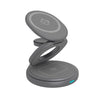 Station de charge sans fil pliable 3-en-1 glacée