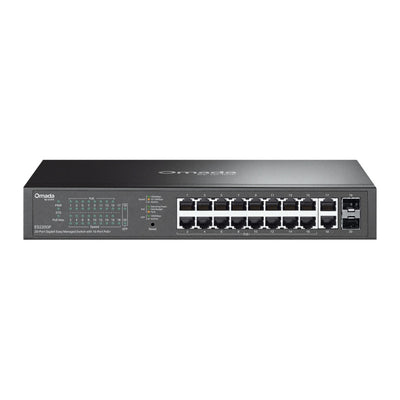 Tp-link omada es220gp commutateur géré facile gigabit 20 ports (noir, 16x poe+, 2x gigabit sfp)