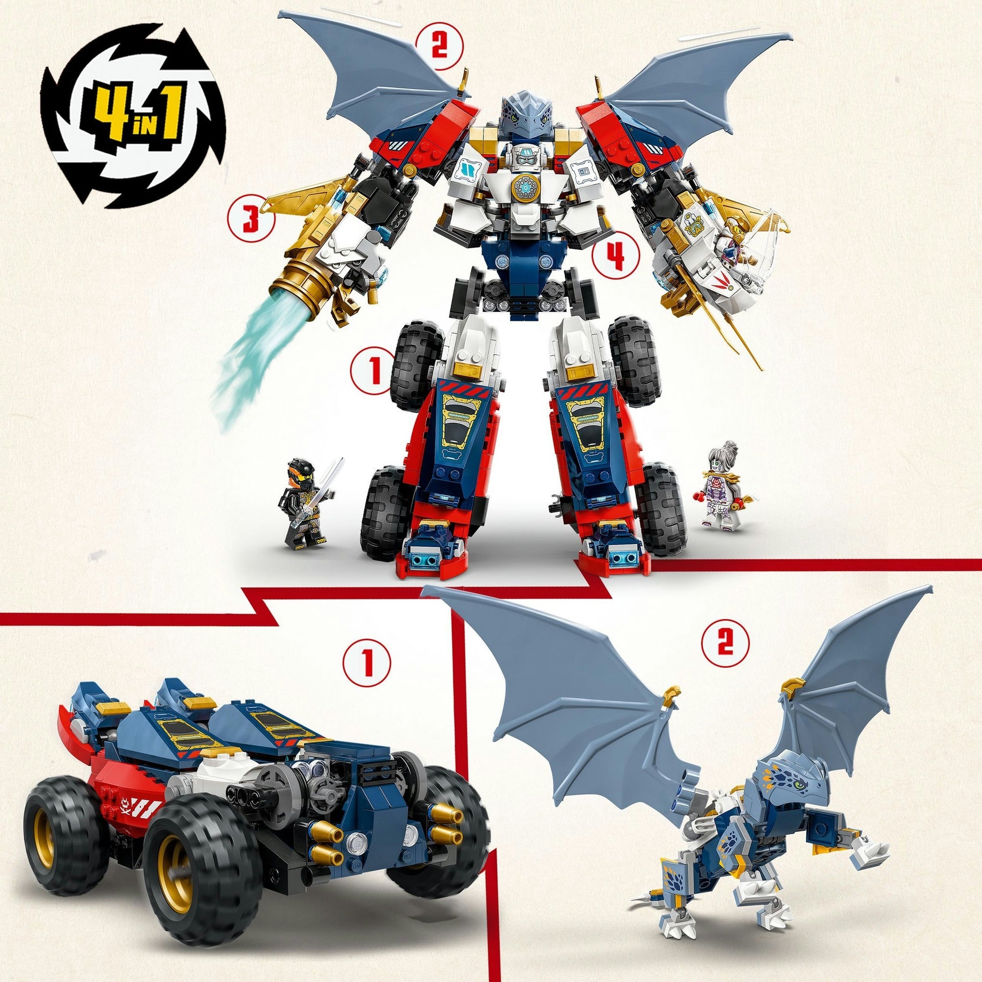 LEGO LEGO NINJAGO 71834 Ultra-Combomecha de Zane