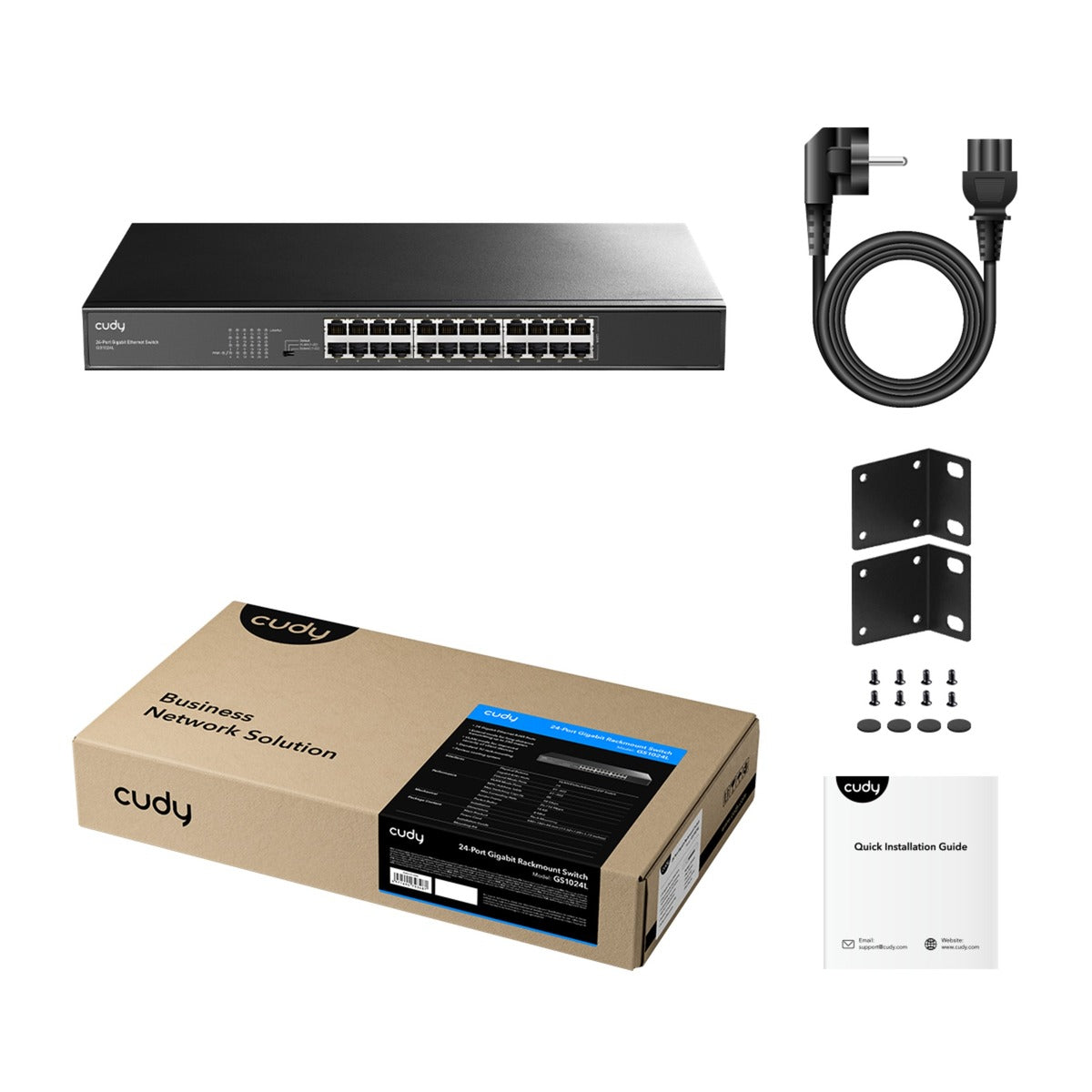 Commutateur non géré Cudy 24 ports Gigabit (noir)