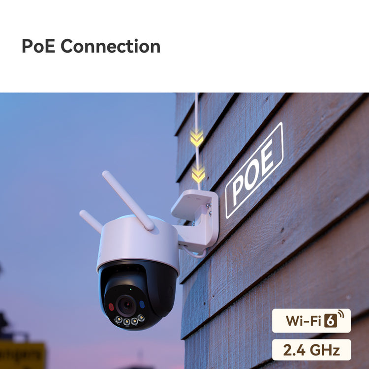 Caméra de sécurité Imou cruiser sc 4k (blanc, 8 mp (3840x2160), poe, wifi 6)