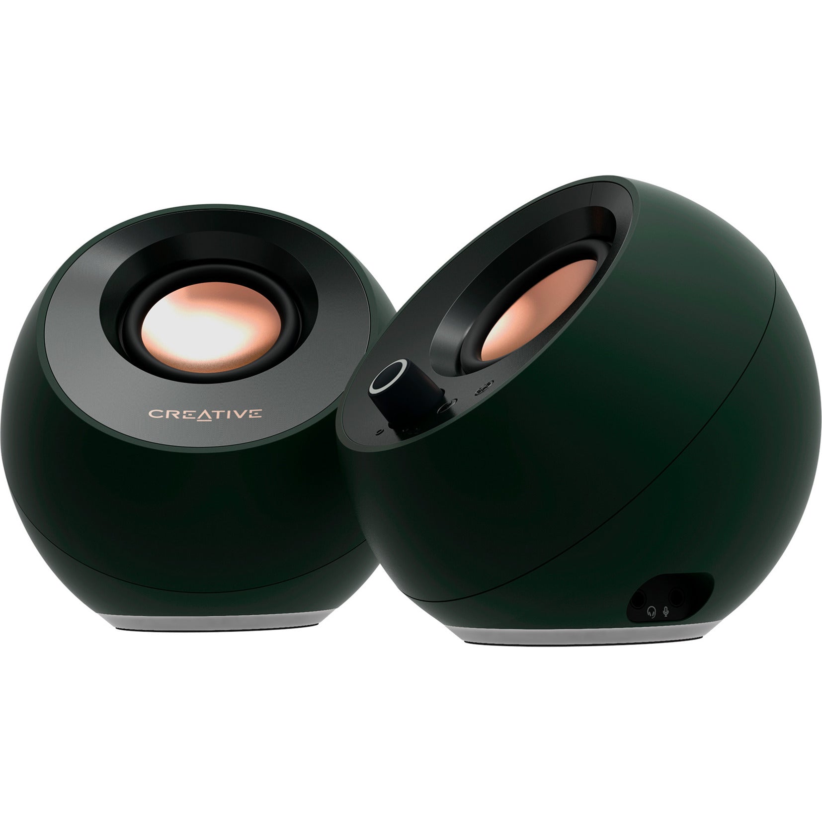 Enceinte PC Creative Pebble Pro (noir, AUX, USB-A, USB-C, Bluetooth 5.3, RVB)