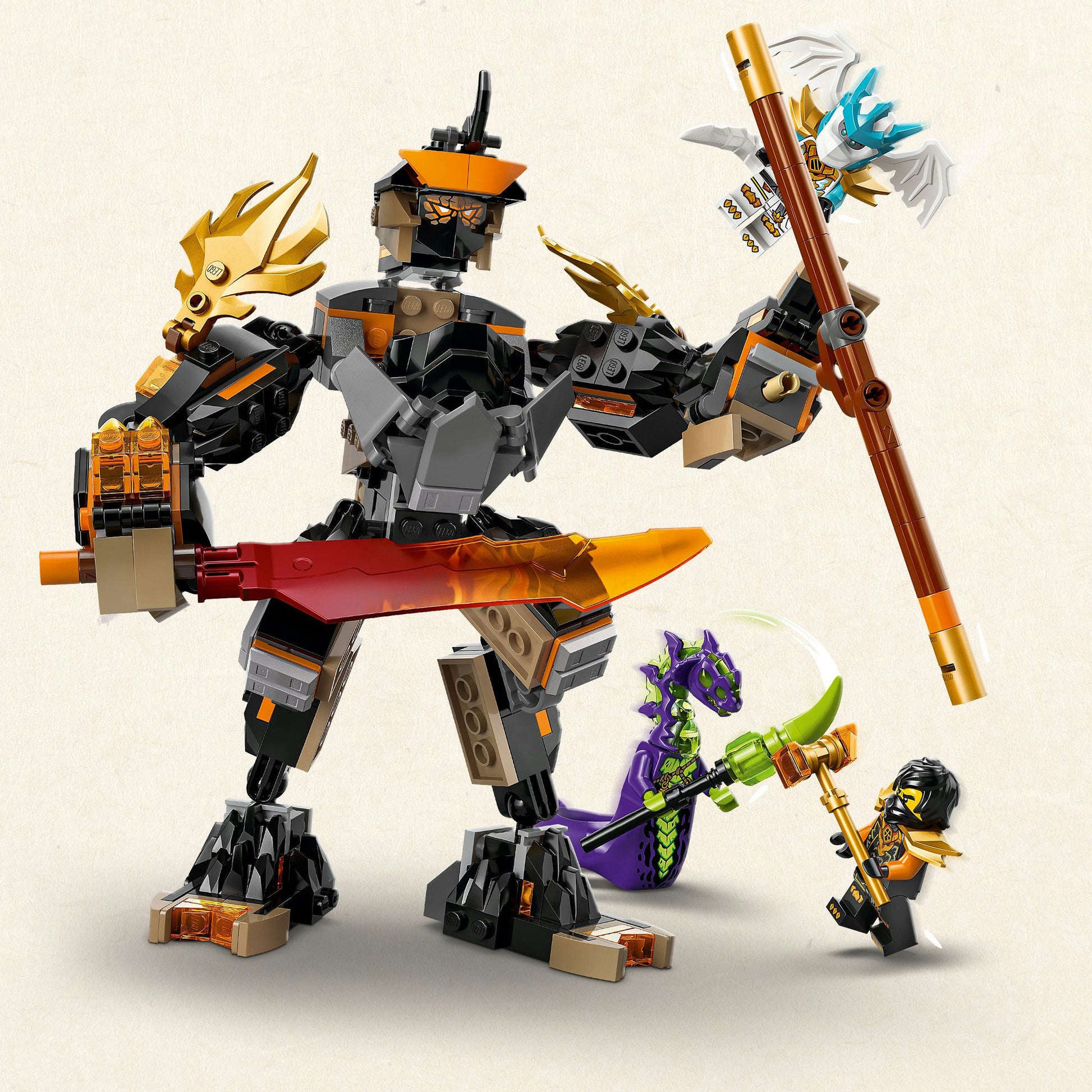 Lego Ninjago 71854 Le robot de mission Cole et Dragon Zane