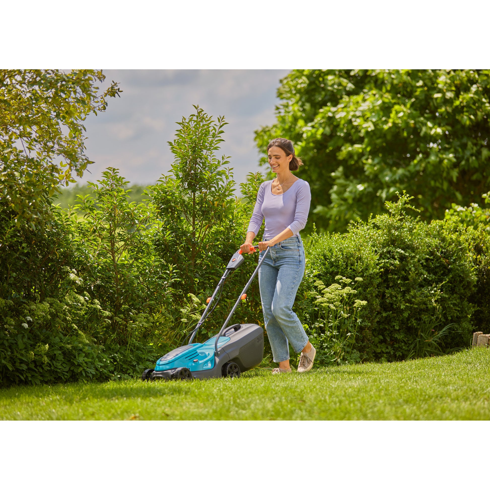 Gardena tondeuse à gazon à batterie easymax 3218v p4a solo