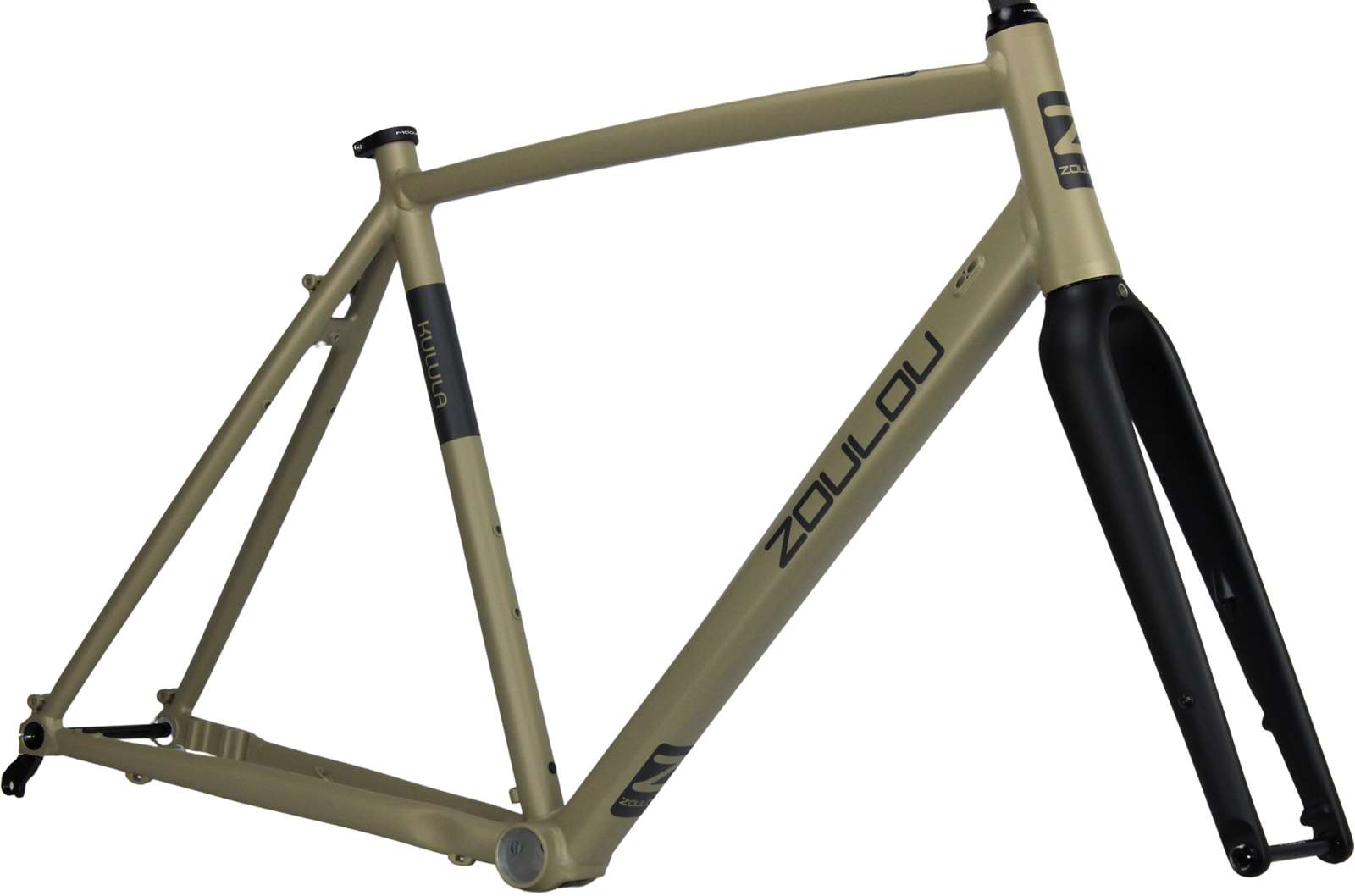 Zoulou kulula randonneur cadre set incl. fourche entièrement en carbone
