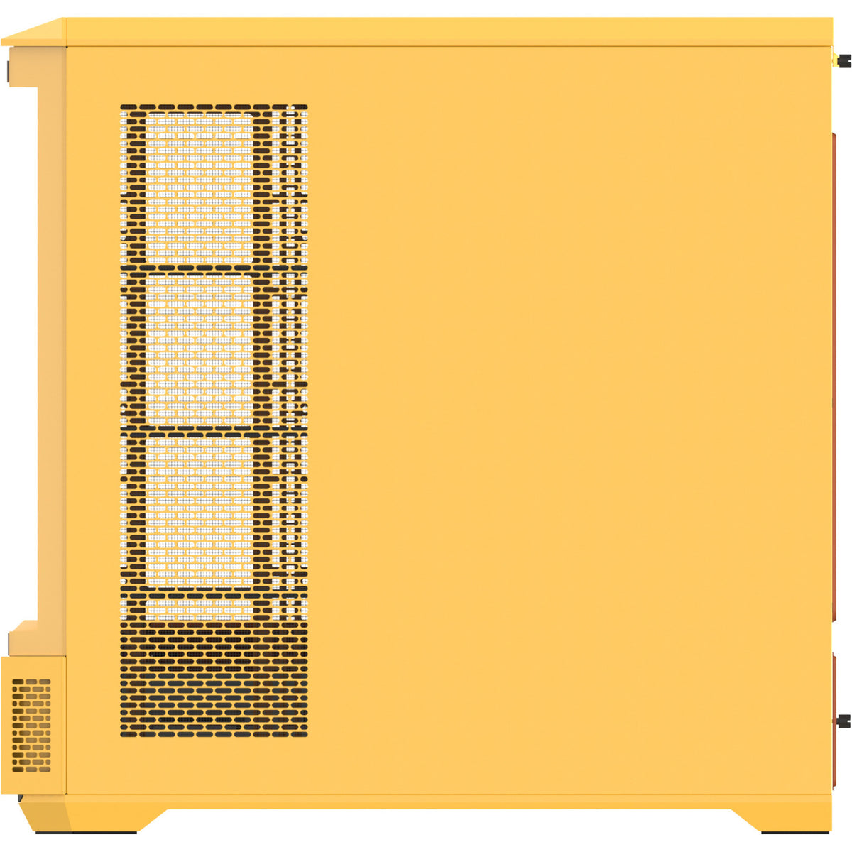 Boîtier grande tour Thermaltake view 600 tg caramel au beurre (jaune | 2x USB-A | 1x USB-C | verre trempé)