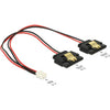 Dellock Femelle à 2 broches> 2 x Sata 15 broches